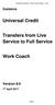 Transfers from Live Service to Full Service