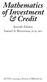 Mathematics of Investment & Credit