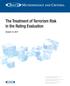 The Treatment of Terrorism Risk in the Rating Evaluation