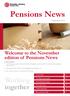 Welcome to the November edition of Pensions News