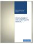 PROCUREMENT AND CONTRACTS MANUAL