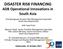 DISASTER RISK FINANCING ADB Operational Innovations in South Asia