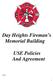 Day Heights Fireman s Memorial Building USE Policies And Agreement