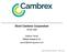 Short Cambrex Corporation