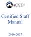 Certified Staff Manual