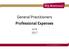 General Practitioners Professional Expenses. June 2017