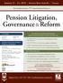 Pension Litigation, Governance & Reform