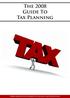 The 2008 Guide To Tax Planning