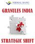 GRANULES INDIA STRATEGIC SHIFT