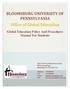 Global Education Policy And Procedures Manual For Students