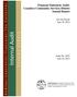 Internal Audit. Sonoma County. Financial Statement Audit: Cazadero Community Services District Annual Report