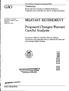 GAO. MILITARY RETIREMENT Proposed Changes Warrant Careful Analysis