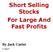 Short Selling Stocks For Large And Fast Profits. By Jack Carter