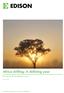 Africa drilling: A defining year. Pan-African 2014 drilling in focus. Published by Edison Investment Research. March 2014