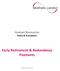 Human Resources Policy & Procedures. Early Retirement & Redundancy Payments