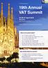19th Annual VAT Summit