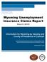 Wyoming Unemployment Insurance Claims Report