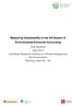 Measuring Sustainability in the UN System of Environmental-Economic Accounting