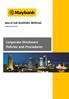 Corporate Disclosure Policies and Procedures