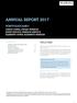 ANNUAL REPORT 2017 PORTFOLIOCARE WELCOME. ewrap SUPER/eWRAP PENSION SUPER SERVICE/PENSION SERVICE ELEMENTS SUPER/ELEMENTS PENSION CONTENTS