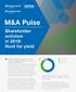 M&A Pulse. Shareholder activism in 2018: Hunt for yield
