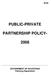 PUBLIC-PRIVATE PARTNERSHIP POLICY-