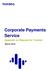 Corporate Payments Service. Appendix on Request for Transfer