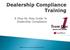 A Step By Step Guide To Dealership Compliance Team One research and Training /Summit Group