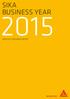 business year  Sika Annual Report 2015