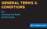 GENERAL TERMS & CONDITIONS. For Commercial Bank Credit Cards