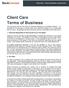 Client Care Terms of Business