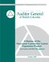 AuditorGeneral. of British Columbia. A Review of the Vancouver Convention Centre Expansion Project: Governance and Risk Management