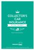 COLLECTOR'S CAR INSURANCE