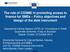 The role of COSME in promoting access to finance for SMEs Policy objectives and design of the debt instrument