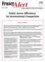 Public Sector Efficiency: An International Comparison