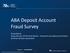 ABA Deposit Account Fraud Survey