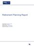 Retirement Planning Report