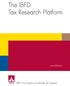 The IBFD Tax Research Platform