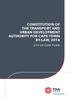 CONSTITUTION OF THE TRANSPORT AND URBAN DEVELOPMENT AUTHORITY FOR CAPE TOWN BY-LAW, 2016 CITY OF CAPE TOWN