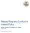 Related Party and Conflicts of Interest Policy