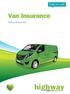 Keep me safe. Van Insurance. Policy document