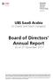 Board of Directors Annual Report As of 31 December 2017