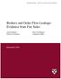 Brokers and Order Flow Leakage: Evidence from Fire Sales