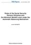 Roles of the Social Security Pension Schemes and the Minimum Benefit Level under the Automatic Balancing Mechanism Junichi SAKAMOTO
