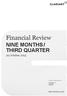 Financial Review NINE MONTHS / THIRD QUARTER. 29 October Rothausstrasse Muttenz Switzerland CLARIANT INTERNATIONAL LTD