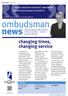 ... we can only meet consumers expectations if financial businesses work with us. ombudsman news