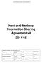 Kent and Medway Information Sharing Agreement v4 2014/15