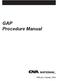 GAP Procedure Manual