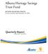 Alberta Heritage Savings Trust Fund. SECOND QUARTER UPDATE For the six months ended September 30, 2008