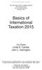 Basics of International Taxation 2015